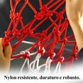 thumbnail image 4 of 2-Part Multi-Colored Basketball Net, Basketball Hoop Net, Replacement Hoop Net, 12-Buckle Basketball Net Suitable For Indoor Or Outdoor Basketball Hoops, 4 of 5