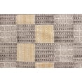 thumbnail image 4 of Casavani Flat Weave Geometric Bedroom Rug,Brown 4x4 feet, 4 of 5