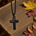 thumbnail image 5 of 10-18 Years Old Birthday Gifts for Men, Black Cross Necklace Birthday Decorations for Men, Son, Grandson, Nephew, 5 of 7