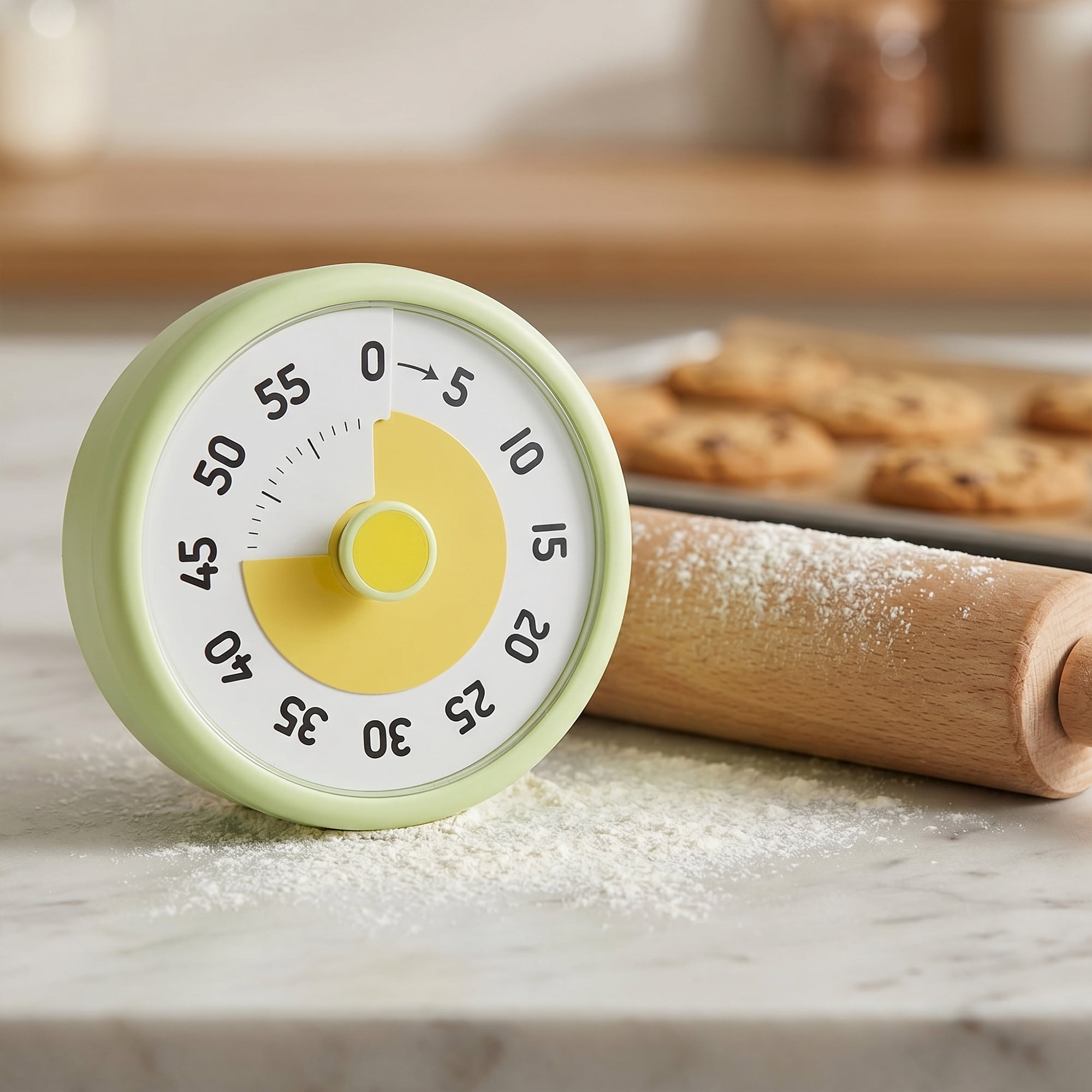 Unique Bargains 60 Minute Kitchen Digital Visual Timer Green-B