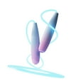 thumbnail image 2 of Glowing  Rope, Streamlined Design Luminous Skipping Rope Cool  for Fitness Sky Blue  Size, 2 of 8