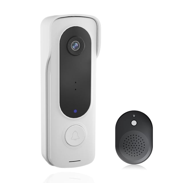 Timbre Inalámbrico Timbre inalámbrico USB HD 1080P lente gran angular Wifi de 120 grados para seguridad en el hogar WDOplteas Para estrenar