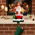 thumbnail image 7 of Ayieyill Christmas Santa Claus Stocking Holder, Resin Stocking Holders for Mantle Christmas Decorations, 7 of 7