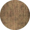 thumbnail image 1 of Ahgly Company Indoor Round Oriental Brown Industrial Area Rugs, 7' Round, 1 of 4