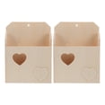 thumbnail image 1 of 2 cajas de sobres de madera sin terminar, para correo, sobre de madera, archivador de pared, portalápices, maceta, revistero de pared, manualidades para niños, 1 of 7