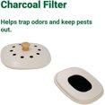 thumbnail image 3 of Reotemp Bamboo Fiber Kitchen Compost Bin (White), 3 of 4