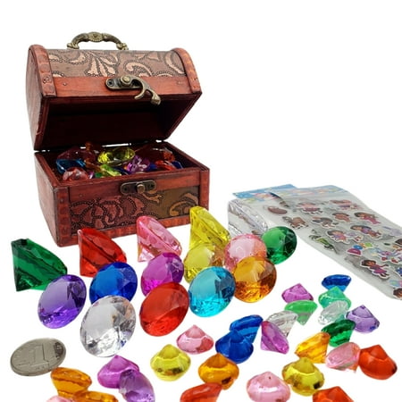 

BESTHUA Diving Diamonds Set Diving Gems Pool Toys | Colorful Summer Swimming Pool Diamonds | Acrylic Gemstones Boy Girl Toys with Treasure Boxes