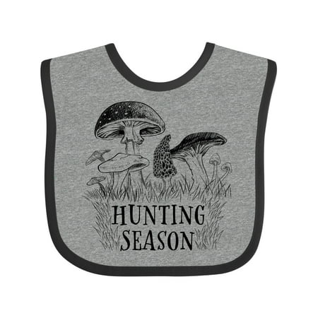 

Inktastic Hunting Season with Mushrooms Gift Baby Boy or Baby Girl Bib