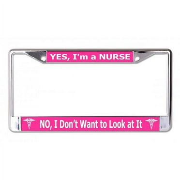 "I'm A Hairstylist" Stainless Steel License Plate Frame - Heavy Duty, Weatherproof, Fits USA/Canada Vehicles