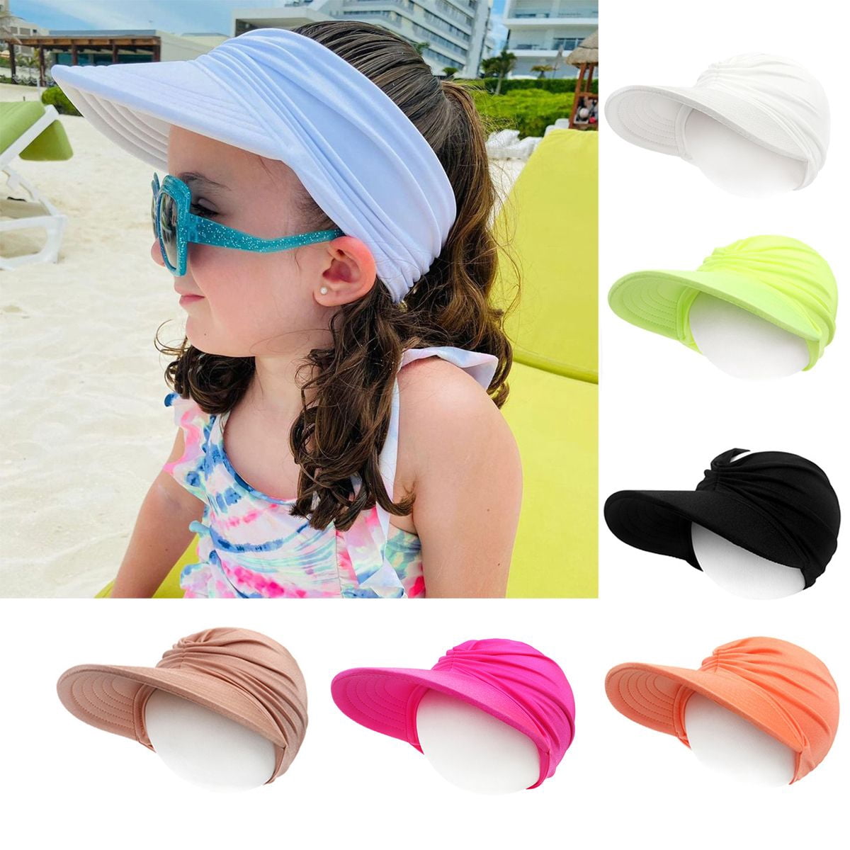 Meidiya Baby Girl Boy Hollow Top Solid Color Sun Outdoor Hats For Women Wide Brim Sun Hat Uv Protection Caps Floppy Beach Packable Visor Walmart Com