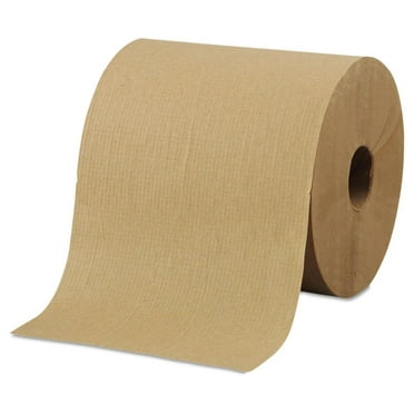 Echoworld Paper R6800 Hardwound Roll Towels 8-Inch x 800ft Brown 6 Rolls/Carton
