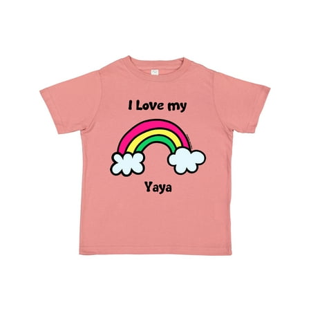 

Inktastic I Love My Yaya Gift Toddler Boy or Toddler Girl T-Shirt