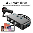 thumbnail image 1 of 3Way 12V Multi Car Cigarette Splitter Lighter Socket 4USB Plug Charger Adapter, 1 of 11