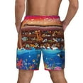 thumbnail image 2 of Lsque Mens Swim Trunks Animals On Noah's Ark2 Pattern - Bathing Suit Compression Liner - Beach Swim Shorts Swimwear - (S-3XL) - Stretch Quick Dry -Small, 2 of 9