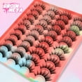 thumbnail image 2 of GROINNEYA Pestañas 3D Mink Lashes Fluffy Soft Wispy Natural Cross Extensión de pestañas Pestañas reutilizables Mink Pestañas postizas Maquillaje Dengxun unisex, 2 of 2