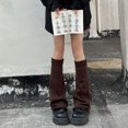 thumbnail image 2 of Sonducket 1 par de calcetines de invierno para mujer y niña JK, calcetines de moda elásticos suaves, calentador de piernas y pies de estilo japonés, Accesorios de disfraces Café Sonducket AP013159-03, 2 of 6