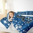 thumbnail image 4 of Manfei Cute Butterfly Queen Comforter Set,Chic Diamond Bedding Sets,Blue Glitter Print Bedding Comforter Set For Girls,Luxury Bedroom Decor,3pcs, 4 of 8