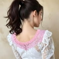thumbnail image 4 of Scheam Pink Frilled Gingham Ribbon Trim 1.57" x 5yd Gingham Ruffle Pleated Lace Trim Checkered Fabric Edge Trimming for Sewing Bridal, Baby Clothes, Blankets, Pillows DIY Decorations, 4 of 7