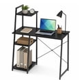 thumbnail image 6 of 39.5" Computer Desk with Shelves and 3-Tier Storage Bookshelf, Laptop PC Work Table Writing Desk for Small Spaces, Black, 6 of 7