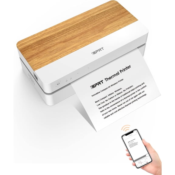 Restored iDPRT A4 Thermal Printer, Future800 Portable Printer, 300dpi Resolution 4ips Fast A4 Paper Printer with Auto Cutting, 100 Sheets Capacity, Compact Design, Support WiFi App Wireless (Refurbished)