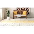 thumbnail image 4 of Rugs.com Chindi Cotton Collection Rug – 6 Ft Runner Yellow Flatweave Rug Perfect For Hallways, Entryways, 4 of 9