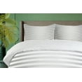 thumbnail image 4 of Ambesonne Modern Duvet Cover Sets, Horizontal Zebra Stripe, 2-Queen, Grey White, 4 of 7
