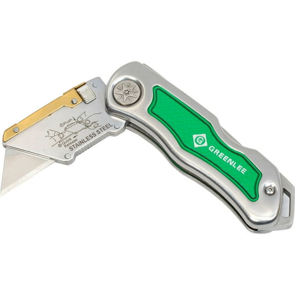 Greenlee Utility Folding Utility Knife, Folding Retractable, 8.9" 0652-22
