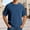 Blue, variant on Corduroy Crewneck T Shirt Soft Textured Casual Short Sleeve Tee Comfortable Relaxed Fit Basic Solid Color Top For Everyday Wear Mens Large Shirts Men T Shirts Pack V Neck Mens Graphic T Shirt Mens