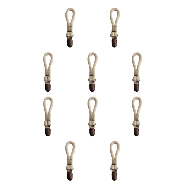 Bearachild Pinza para toallas, perchero para ropa, abrazadera para lavandería, abrazaderas colgantes de Metal de tamaño compacto de algodón, tipo 4 10piezas