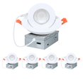 thumbnail image 1 of ZYC Gimbal LED Recessed Light - 4Inch 9W Adjustable 360&Acirc;&deg; Rotation Adjustable Eyeball Light,LED Swivel Spotlight,Directional Sloped Ceiling Light,D, 1 of 6