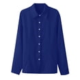 thumbnail image 3 of Lmueinov Women's Long Sleeve Button Down Dress Shirts Lapel Collar Slim Fit Work Blouses Wrinkle Resistant Office Business Casual Tops, S-5XL, 3 of 7