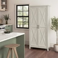thumbnail image 3 of Key West Tall Bathroom Cabinet with Doors in Linen White Oak - Engineered Wood, 3 of 11