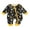 Black, variant on BemeyourBBs Newborn Baby Boys Girls New Year Outfit Balloon Romper Letter Print Long Sleeve Round Neck Zip Jumpsuit Spring Clothes