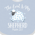 thumbnail image 4 of Inktastic The Lord is My Shepherd Psalm 23 Boys or Girls Baby Bib, 4 of 4