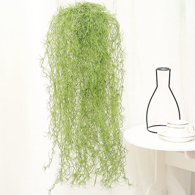 Musgo colgante artificial, paquete de 3 plantas, musgo artificial colgante, plantas de musgo de vegetación sintética para manualidades, maceteros, decoración interior y exterior
