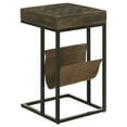 thumbnail image 5 of Chessie 1-drawer Side Table With Leatherette Sling Tobacco, 5 of 10