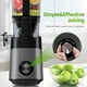 thumbnail image 5 of Exprimidor de prensa en frío, conducto de alimentación extra grande de 6,8 pulgadas para frutas y verduras enteras, máquinas exprimidoras de masticación lenta de 350 W, fácil de limpiar, alto rendimie, 5 of 5