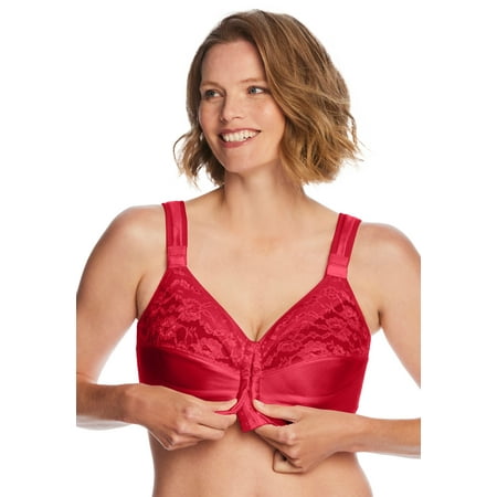 

Comfort Choice Women s Plus Size Easy Enhancer Front-Close Wireless Bra Bra