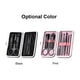 thumbnail image 3 of 8pcs Stainless Steel Kit Pedicure Manicure Set Nail Clippers Scissors Ear Pick Acne Needle Traveling Grooming Kit, 3 of 5