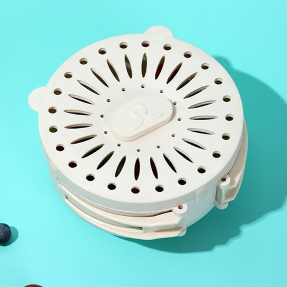 Multifunctional Fruit Washing Bowl with Strainer, Strainer Container with Lid, 2 in 1 Drain Basket with Foldable Handle Berry Fruit Fridge Container for Refrigerator, Kitchen Sink for Washing Storage