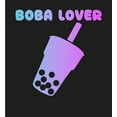thumbnail image 2 of Bobadorable Boba Lover Adult Black Long Sleeve Hoodie-Medium, 2 of 2