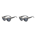 thumbnail image 2 of Sonducket 1 par de gafas de mujer con montura de PC, lentes de resina, reemplazo decorativo de cristal y elegante, adorno para gafas de Type1 NO1, 2 of 6