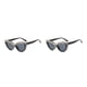 thumbnail image 2 of Sonducket 1 par de gafas de mujer con montura de PC, lentes de resina, reemplazo decorativo de cristal y elegante, adorno para gafas de Type1 NO1, 2 of 6