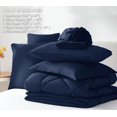 thumbnail image 2 of Juego de edredón CozyLux California King Navy, 7 piezas, 2 of 4