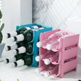 thumbnail image 2 of Refrigerator Storage Rack For Beer Beverage Household Refrigerator Storage Rack Foldable, Pink, 2 of 8