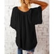 thumbnail image 4 of Blusa informal para mujer, blusa de manga corta en V, blusa holgada de manga corta para mujer, blusa de manga corta diseñada con precisión, 4 of 6