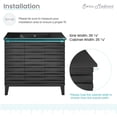 thumbnail image 6 of Cascade 36'' Bathroom Vanity in White, 6 of 7