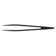 thumbnail image 3 of 115mm Long Flat Tip Black Plastic Anti-Static Tweezers 6 Pcs, 3 of 5