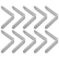 thumbnail image 1 of IFANLANDOR 10Ud Soportes En L Ajustables De Inoxidable Para Conexión De Muebles Y Estantes Plateados, 1 of 8