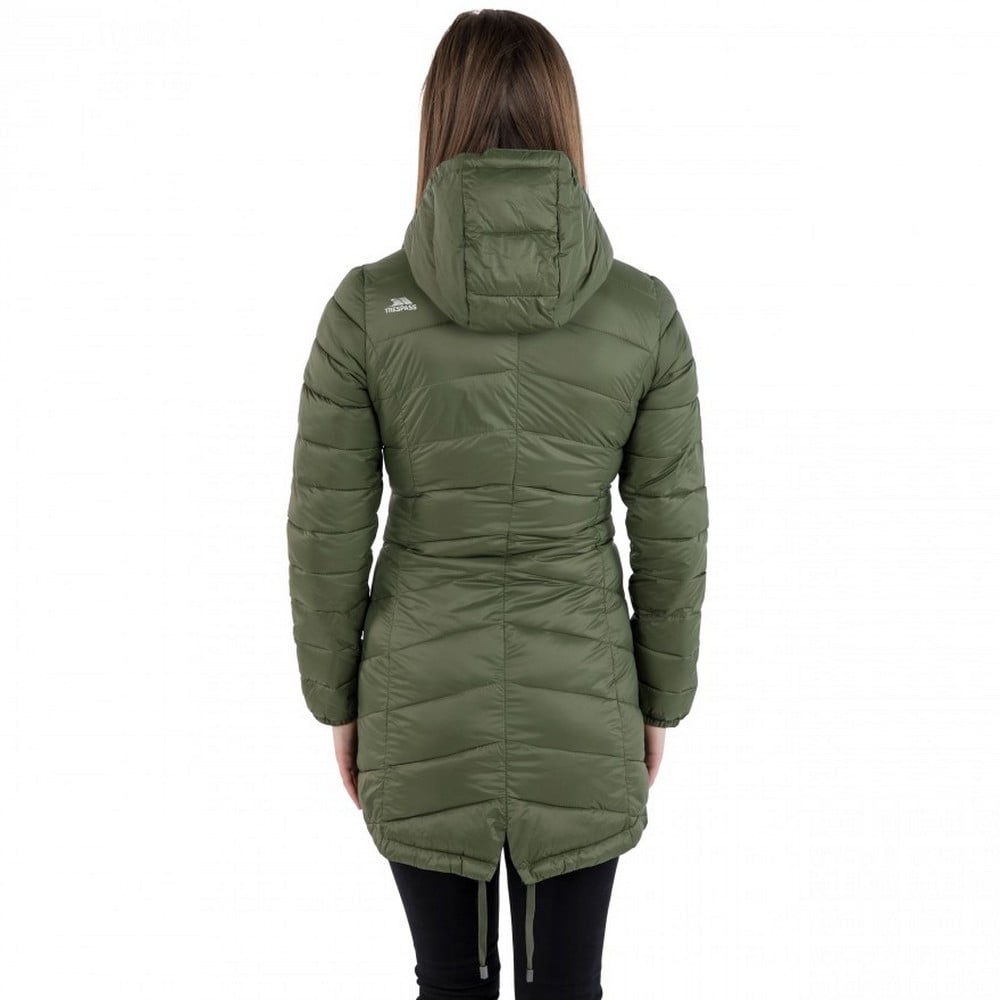 Trespass Womens Ruin Insulated Padded Jacket Casual Lightweight Hooded Zip Coat 